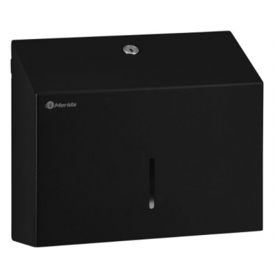 Pojemnik na ręczniki składane MERIDA STELLA SLIM BLACK LINE MINI, czarny
